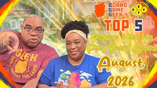 Top 5 for August 2026 - Top 5 s w Our Family Plays Games