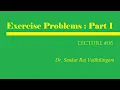 Topology Lecture 06 Exercise Problems