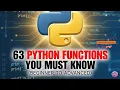 63 Python Functions You Must Know Beginner to Advanced Guide Learn 63 Powerful Python Function