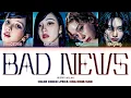 Download Lagu [AI COVER] How Would 'AESPA' Sing 'BAD NEWS' [By KISS OF LIFE] Color Coded Lyrics (Eng/Rom/Han)