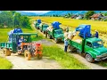 Download Lagu Use Truck To Transport Rice Threshing Machine, Transport 1000+ Heavy Bags Of Rice To Villagers