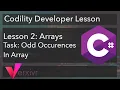 C Tutorial - Solving the Odd Occurrences in Arrays Codility Developer Lesson using C