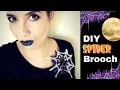 DIY Spider Web Brooch Simple Halloween Accessory