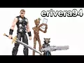 Marvel Legends Thor Groot and Rocket Raccoon Avengers Infinity War Toys R Us Exclusive 3 Pack Review