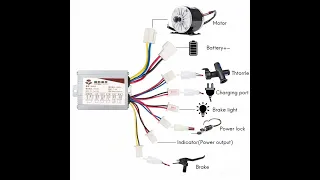 DC Brush Motor Speed Controller 36V 800W 48V Electric Scooter Bicycle E-bike Motorcycle Accessories