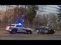 Police chase ends with a crash in Framingham MA March 20 2020 dashcam footage