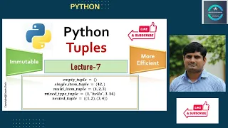 Introduction to Python Tuples - Tuple unpacking Tuple Packing and Tuple Operations