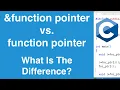 function vs function Pointers C Programming Tutorial