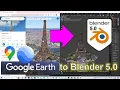 Import Google Earth 3D Map into Blender 5 0 Real World City Environment Tutorial