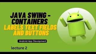 Java Swing Containers Labels Text Fields and Buttons Lecture 2