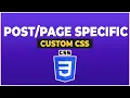 Specific Custom CSS Plugin Review - Add Custom CSS To Wordpress
