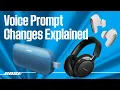 Changes to Voice Prompts Device Switching Explained - Bose Support