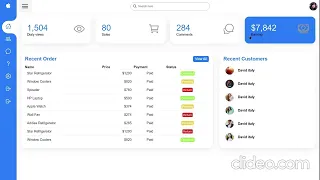Build a Stunning Responsive Admin Dashboard with HTML CSS JavaScript Complete Beginner Project