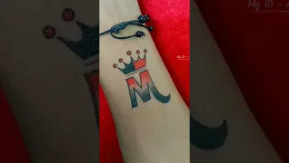 رسم اي حرف عل اليد بقلم حبر رسم حرف M رسم Fee 