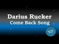 Darius Rucker - Come Back Song (Karaoke)