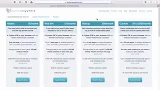 CIS 123 Using PythonAnywhere
