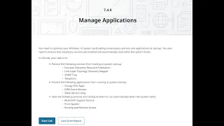 CompTIA TESTOUT PC PRO LAB 7 4 9 Manage Applications