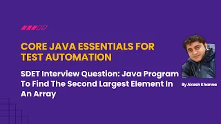 Java Program To Find The Second Largest Element In An Array
