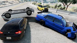 Realistic Crashes Cars in BeamNG.Drive | Truck, Police Cars , Train | Physics and Destruction#15