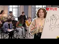 Download Lagu Alice Oseman Teaches The Cast Of Heartstopper How To Draw Nick and Charlie 🎨 | Netflix