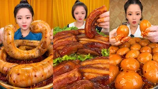 Real Mukbang :) spicy Pork Bellly Soothing Sounds While Enjoying Delicious 먹방 모음이 팅쇼 리얼 사운드 #2130