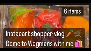 Instacart shopper vlog - Come to Wegmans with me