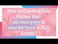 How to Convert Date Format from yyyy to yyyy in SQL Server