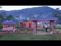 Download Lagu Finished Building Long Fence With Many Red Brick And Iron Bars - Install of Decorative Light System