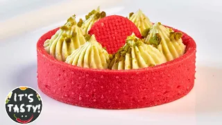 Download 🧡Love for Life! Red Velvet Tarts with Raspberry Curd and Pistachio Cream MP3