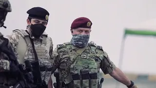 الملك عبدالله الثاني وسمو ولي العهد خلال تمرين مع نشامى القوات الخاصة 2020 2021 