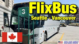 USA Bus FlixBus International Route 3 5-hour trip to Canada
