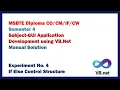 Experiment No 4C - LOGICAL OPERATOR MSBTE Diploma Sem 4 GUI APPLICATION DEVELOPMENT USING VB NET