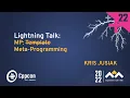 Lightning Talk MP Template Meta-Programming in C - Kris Jusiak