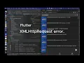 Flutter Error XMLHttpRequest error