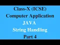JAVA String Handling Part 4 Display ASCII value of each character present in String