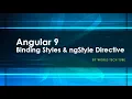 Angular Tutorial Binding Style HTML ngStyle Directive Binding style in angular Learn Angular