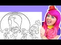 Coloring Trolls Poppy Friends