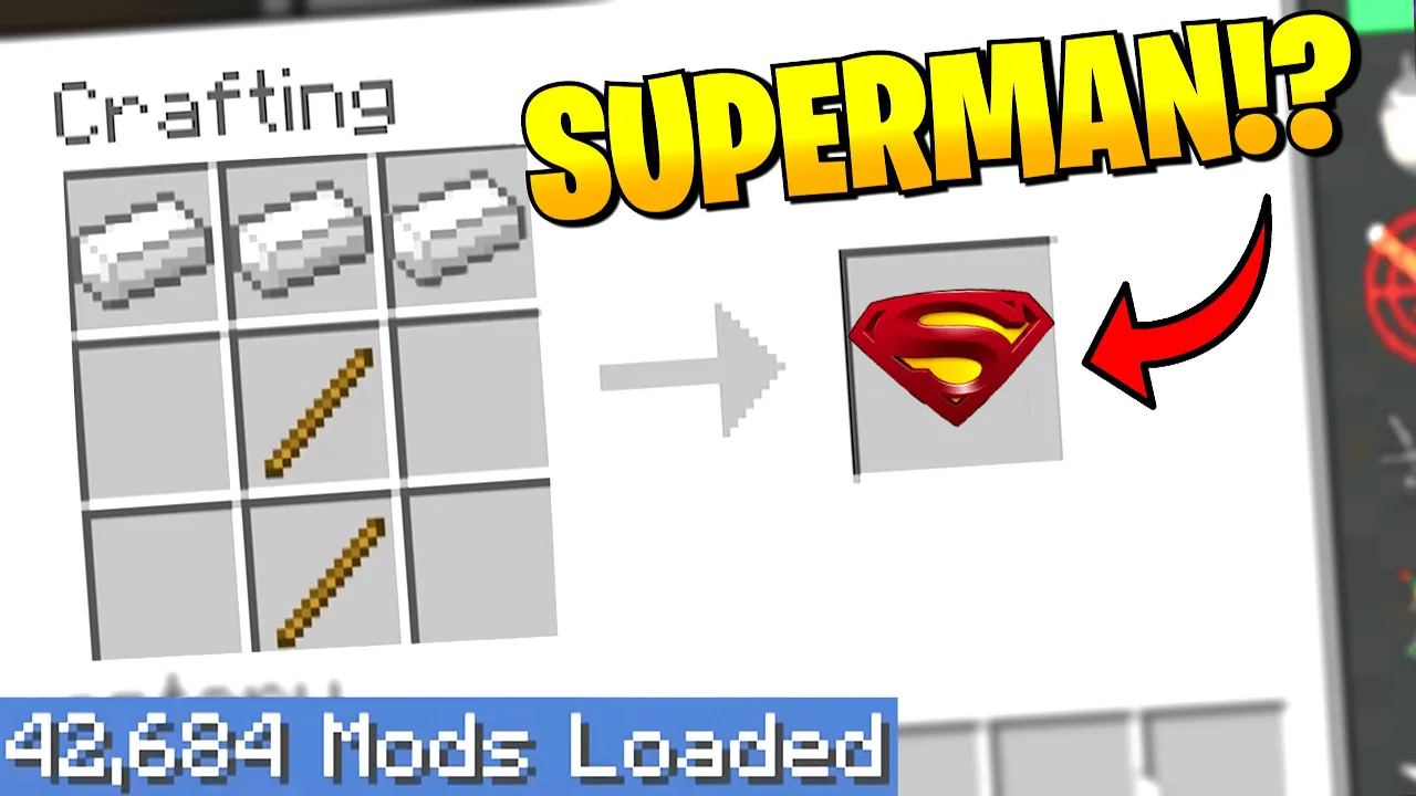 Largest Minecraft Modpack but EVERY crafting recipe is RANDOM 10
