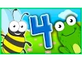 The Number 4 | Number Songs By BubblePopBox | Learn The Number Four