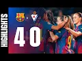 LIGA F FC BARCELONA 4 vs 0 EIBAR