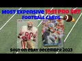 1991 Pro Set Most Expensive eBay Sales Football Cards - November 2023