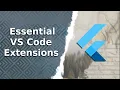 Essential VS Code Extensions The Complete FREE Flutter Course
