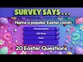 Easter Family Feud Quiz 20 Survey Questions That Will Tickle You Easter Trivia Game