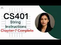 CS401 Chapter 7 String Instructions CS401 short lectures