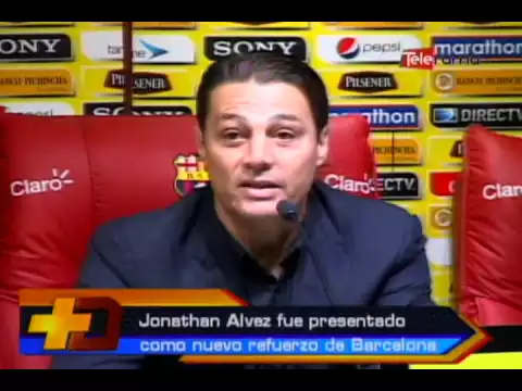 Jonathan Alvez fue presentado como nuevo refuerzo de Barcelona