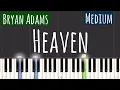 Download Lagu Bryan Adams - Heaven Piano Tutorial | Medium