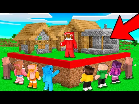 Video Thumbnail: Mi Amigo DIVIDE LA ALDEA en un CUADRADO en Minecraft!