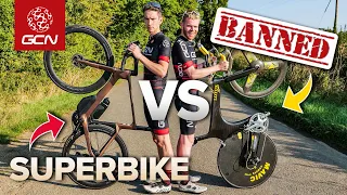 Can We Beat A Bike So Fast It Was Banned Lotus 110 Vs Modern Superbike