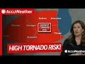 High-impact severe weather includes tornado risk near Chicago