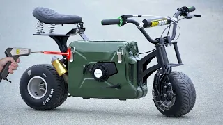 Homemade 50cc JERRYCAN Motorcycle !? by xTool MetalFab